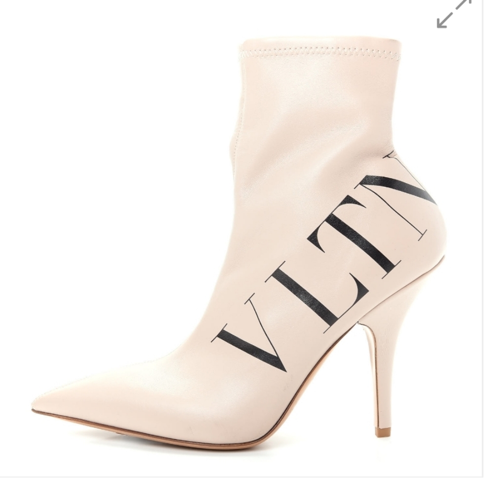 NWT$1000 Valentino Garavani VLTN Logo Eco-Leather Sock Bootie Boots - Picture 6 of 16